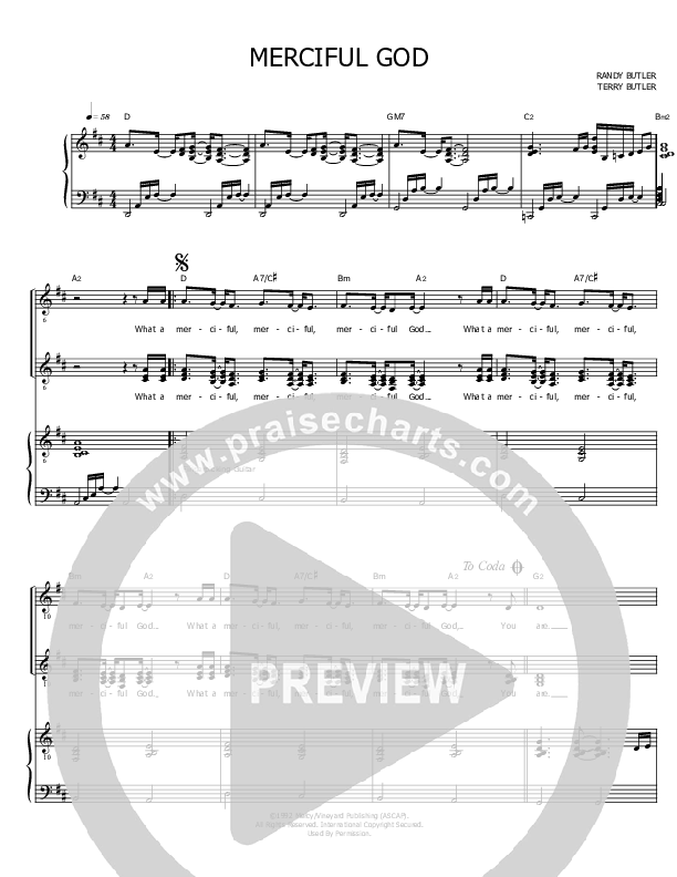 Merciful God Piano/Vocal ( / Vineyard Worship)