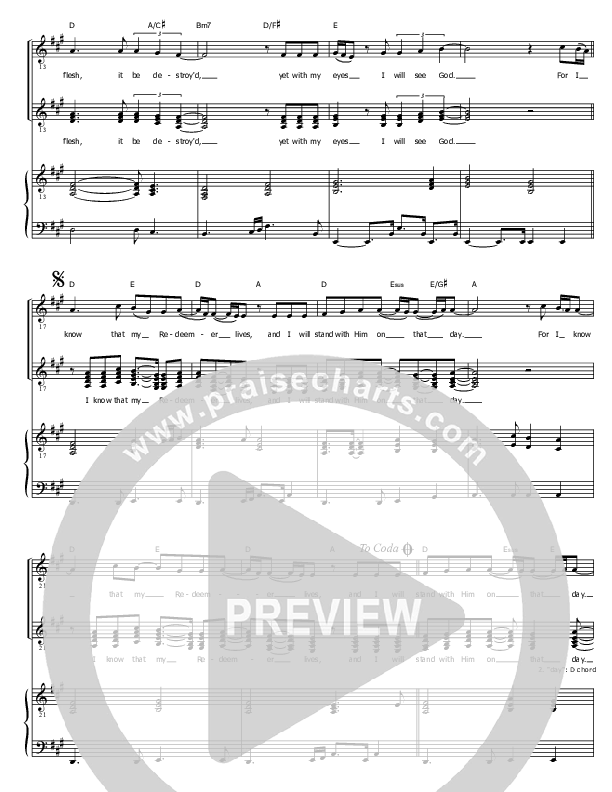 My Redeemer Lives Piano/Vocal & Lead (John Willison)