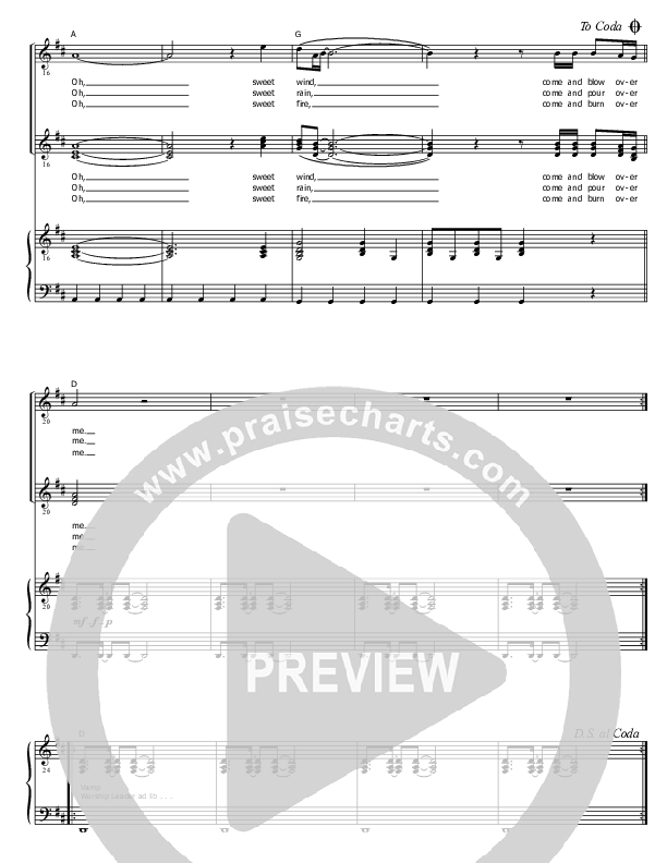 Sweet Wind Piano/Vocal & Lead (David Ruis)