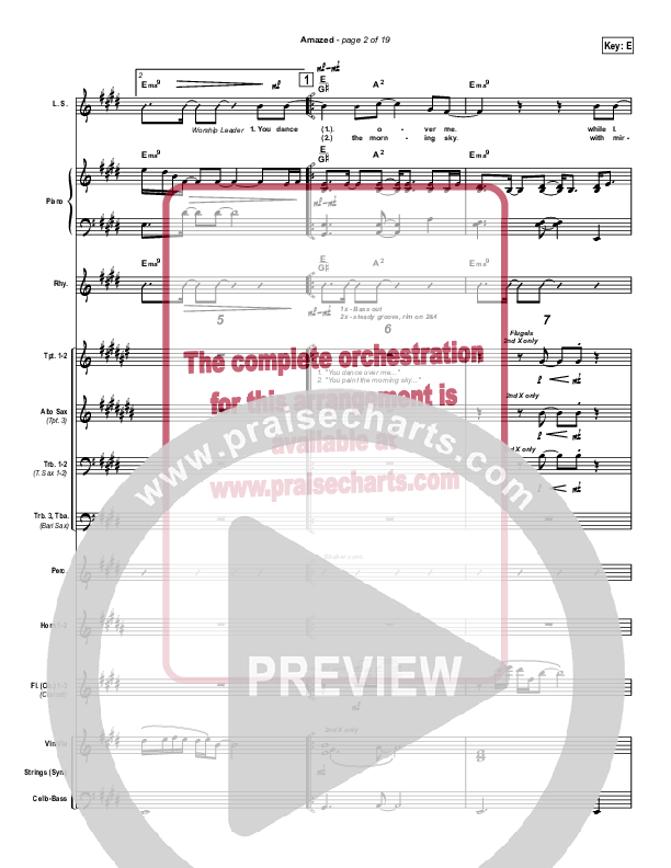 Amazed Conductor's Score (Lincoln Brewster)