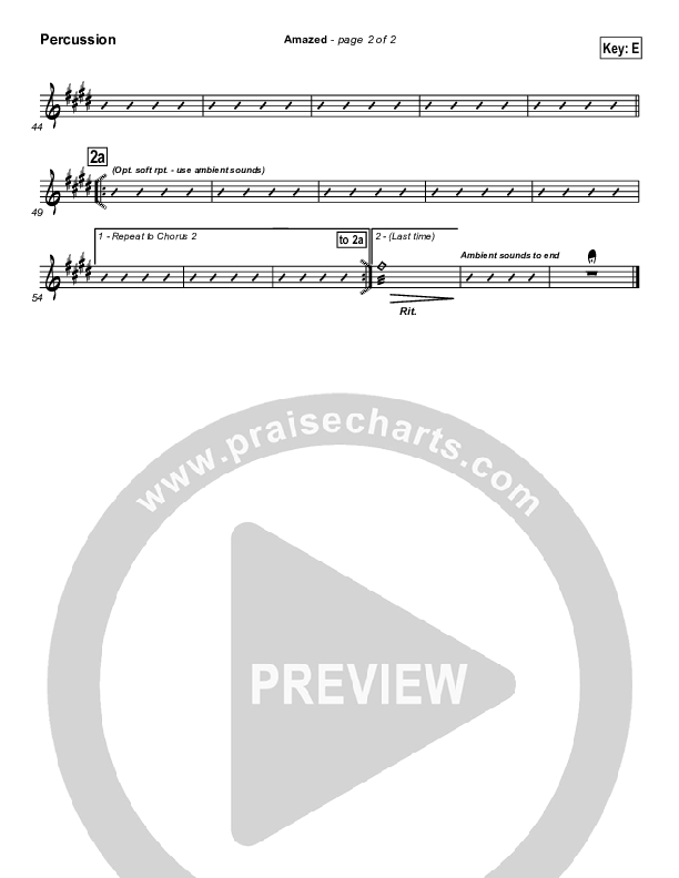 Amazed Percussion (Lincoln Brewster)