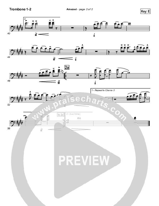 Amazed Trombone 1/2 (Lincoln Brewster)