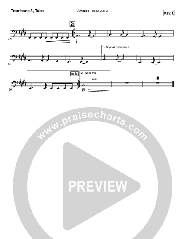 Amazed Trombone 3/Tuba (Lincoln Brewster)