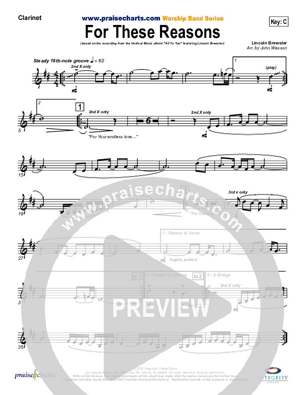 For These Reasons Wind Pack (Lincoln Brewster)