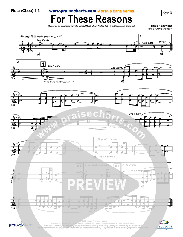 For These Reasons Wind Pack (Lincoln Brewster)