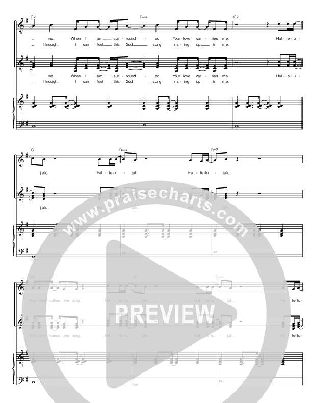 Hallelujah (Your Love Is Amazing) Lead Sheet (Brenton Brown)
