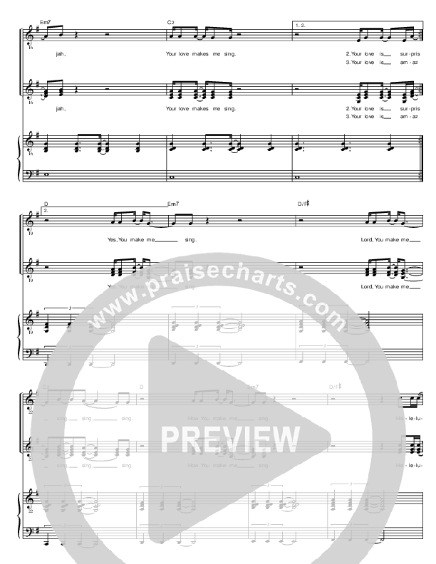 Hallelujah (Your Love Is Amazing) Lead Sheet (Brenton Brown)