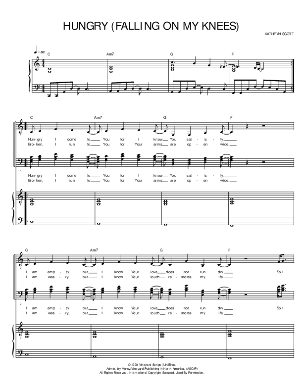 Hungry Piano/Vocal ( / Vineyard Worship)
