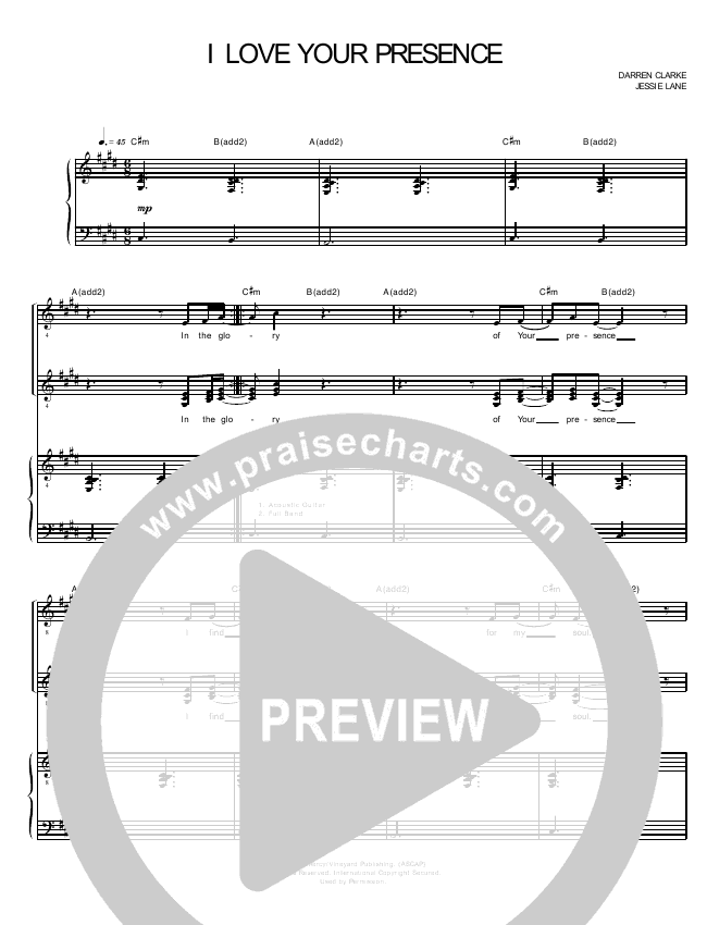 Here In Your Presence Sheet Music Jon Egan Easy Lead Sheet / Fake Book