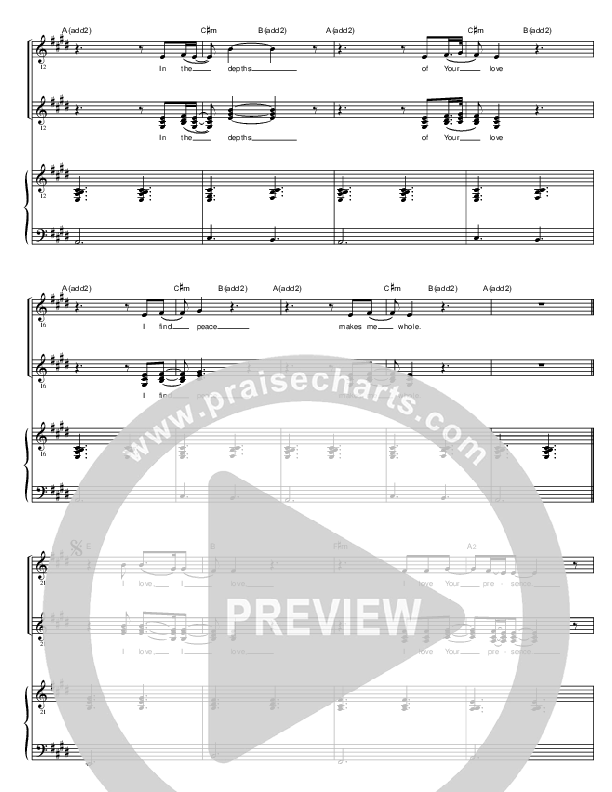 I Love Your Presence Lead & Piano ( / Vineyard Worship)