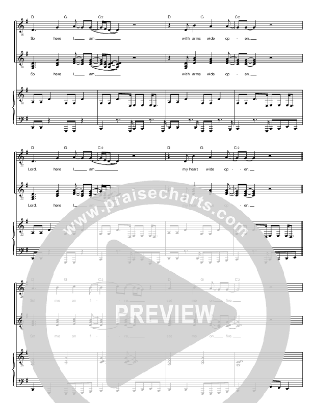 Set Me On Fire Lead & Piano ()