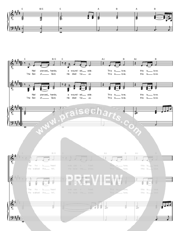 This Is Love Lead & Piano (Vineyard Worship)