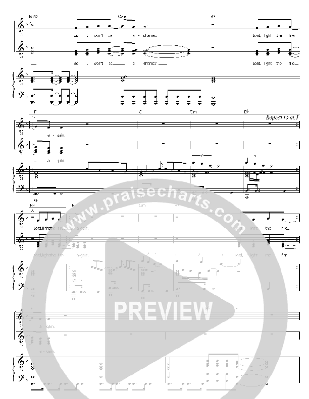 Light The Fire Again Piano/Vocal & Lead (Brian Doerksen)