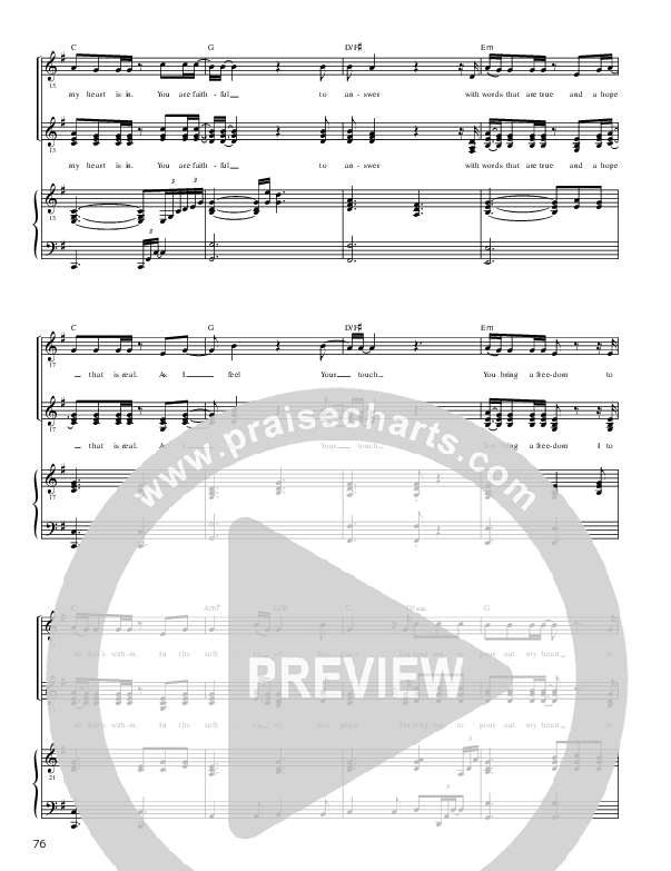 Pour Out My Heart Lead & Piano ( / Vineyard Worship)