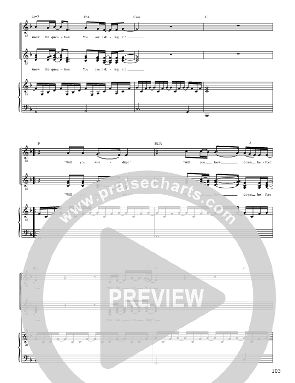 Will You Worship Lead & Piano ()