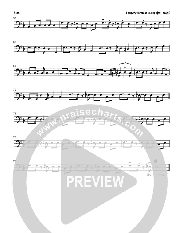 A Mighty Fortress Is Our God (Instrumental) Double Bass (Tom Payne)