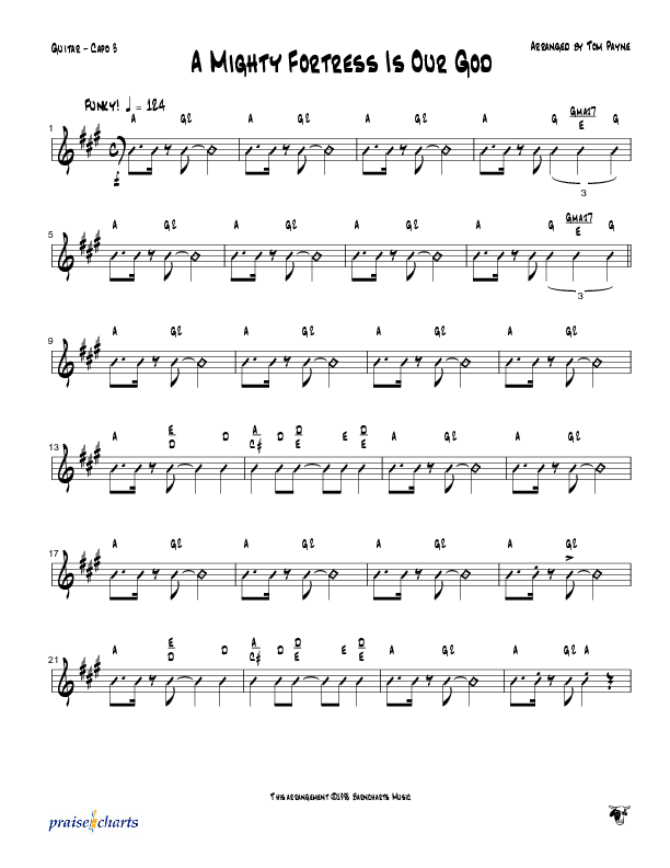 A Mighty Fortress Is Our God (Instrumental) Guitar (Tom Payne)