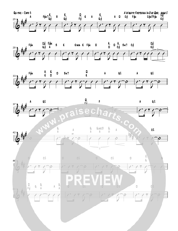 A Mighty Fortress Is Our God (Instrumental) Guitar (Tom Payne)