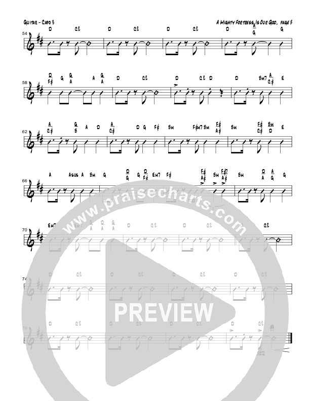 A Mighty Fortress Is Our God (Instrumental) Guitar (Tom Payne)