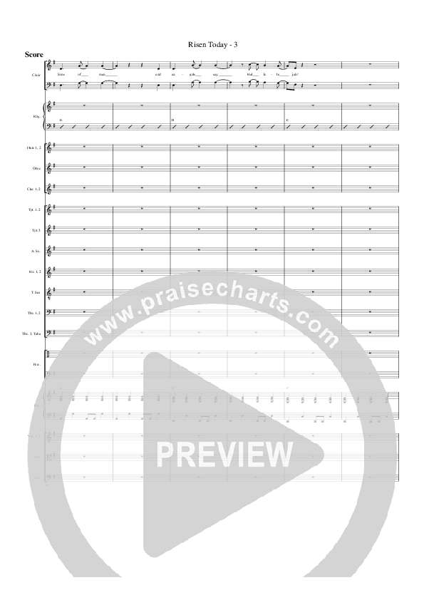 Risen Today Orchestration (G3 Worship)