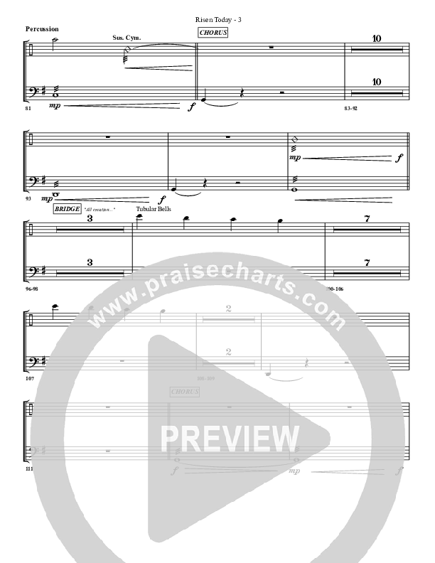 Risen Today Percussion (G3 Worship)