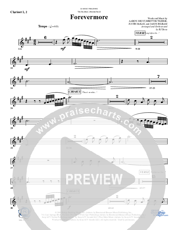 Forevermore Clarinet 1/2 (G3 Worship)