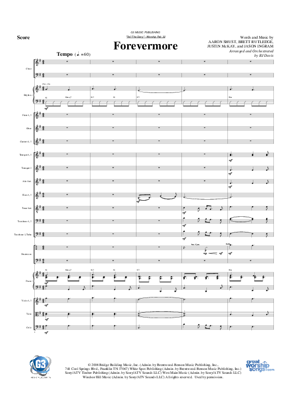 Forevermore Conductor's Score (G3 Worship)