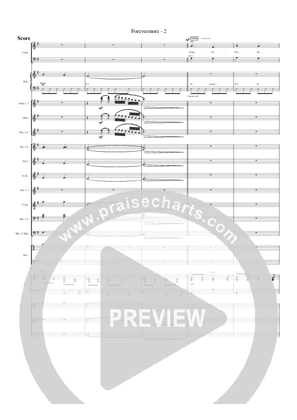 Forevermore Conductor's Score (G3 Worship)