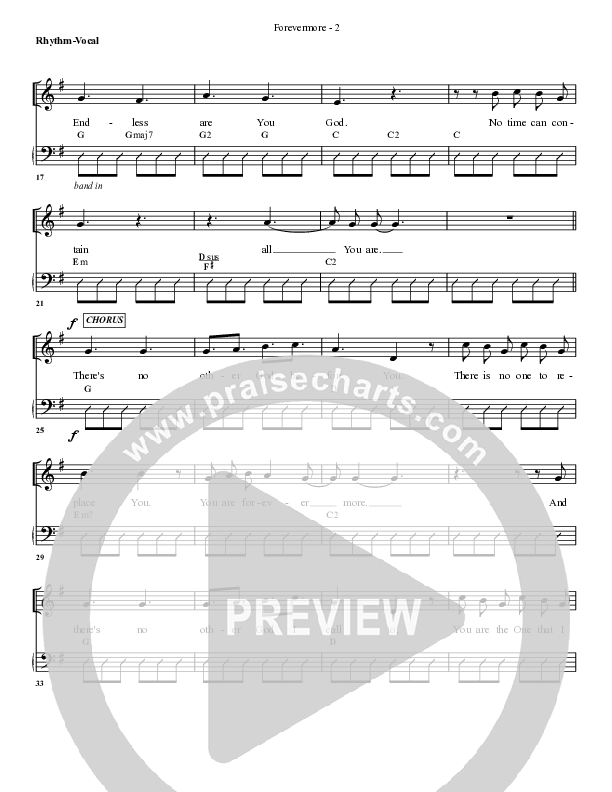 Forevermore Rhythm/Vocal (G3 Worship)