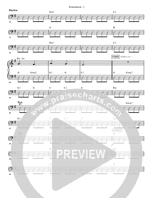 Forevermore Rhythm Chart (G3 Worship)