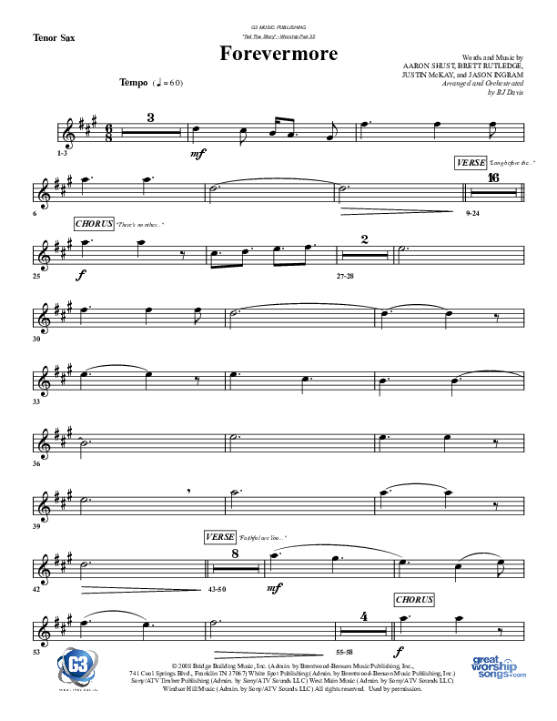 Forevermore Tenor Sax 2 (G3 Worship)