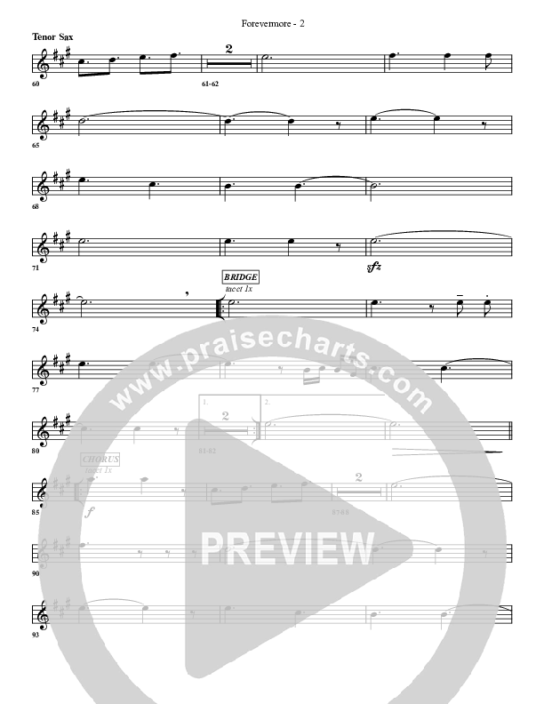 Forevermore Tenor Sax 2 (G3 Worship)