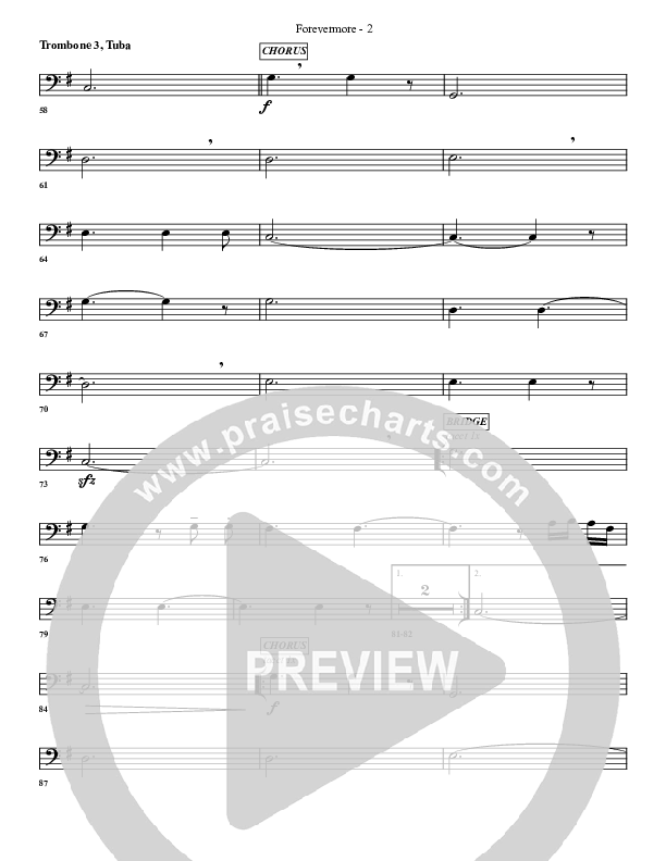 Forevermore Trombone 3/Tuba (G3 Worship)
