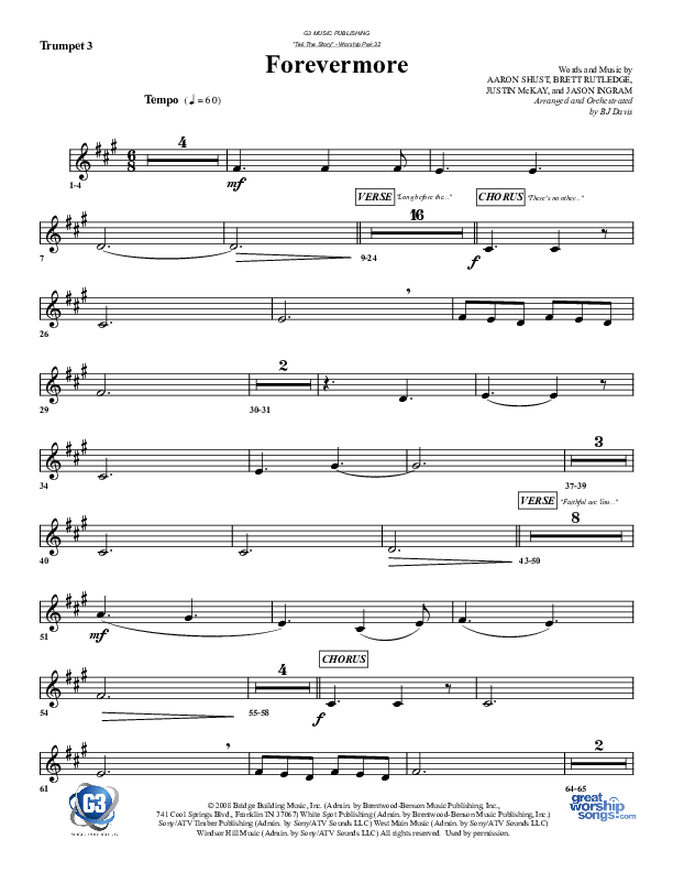 Forevermore Trumpet 3 (G3 Worship)