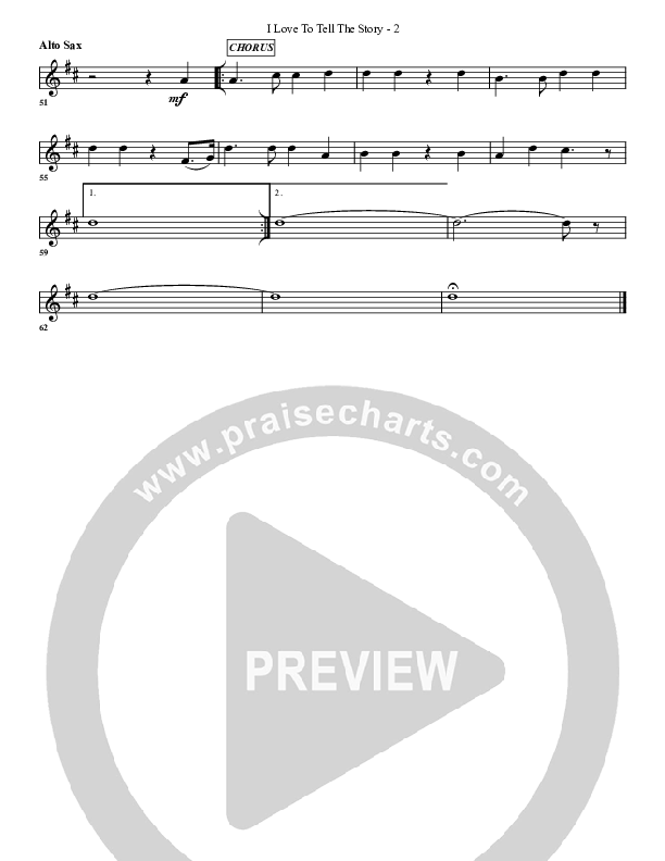 I Love To Tell The Story Alto Sax (G3 Worship)
