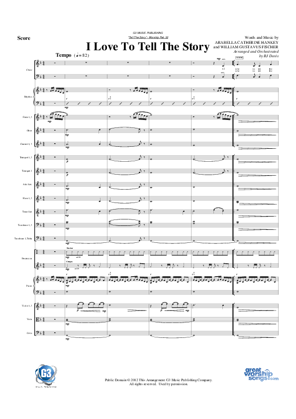 I Love To Tell The Story Conductor's Score (G3 Worship)