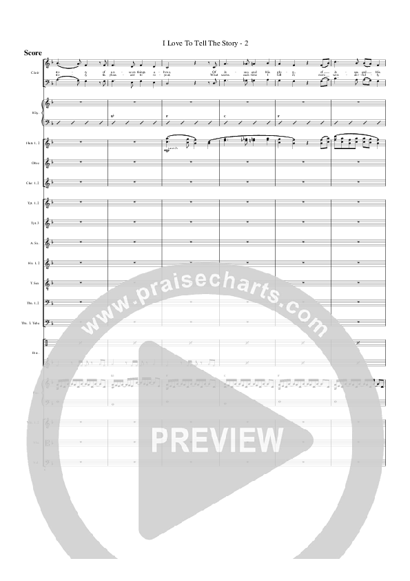 I Love To Tell The Story Conductor's Score (G3 Worship)