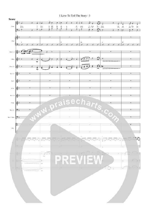 I Love To Tell The Story Conductor's Score (G3 Worship)