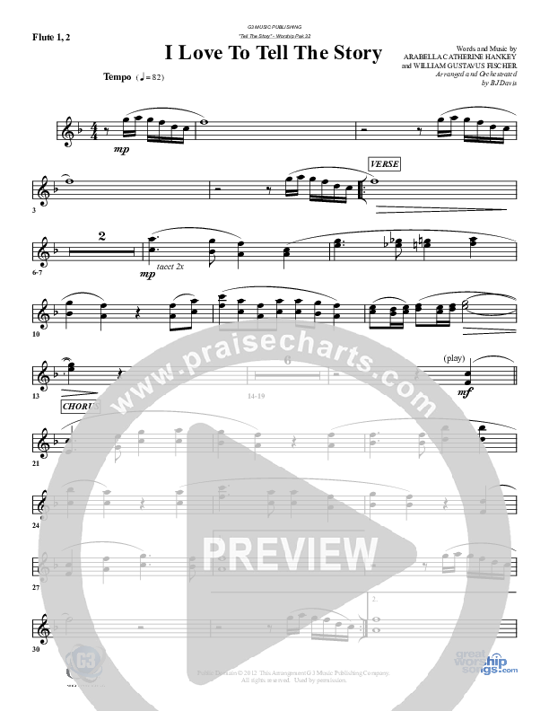 I Love To Tell The Story Flute (G3 Worship)