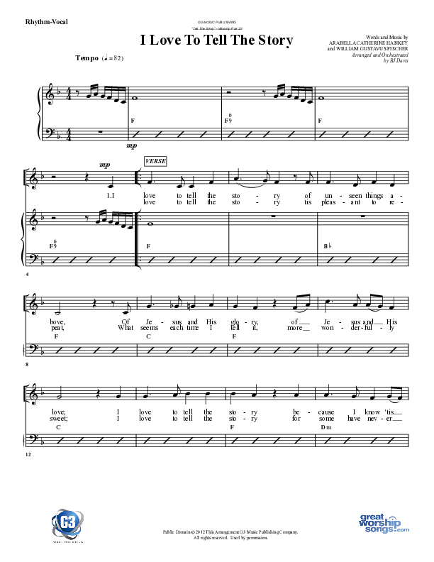 I Love To Tell The Story Rhythm/Vocal (G3 Worship)