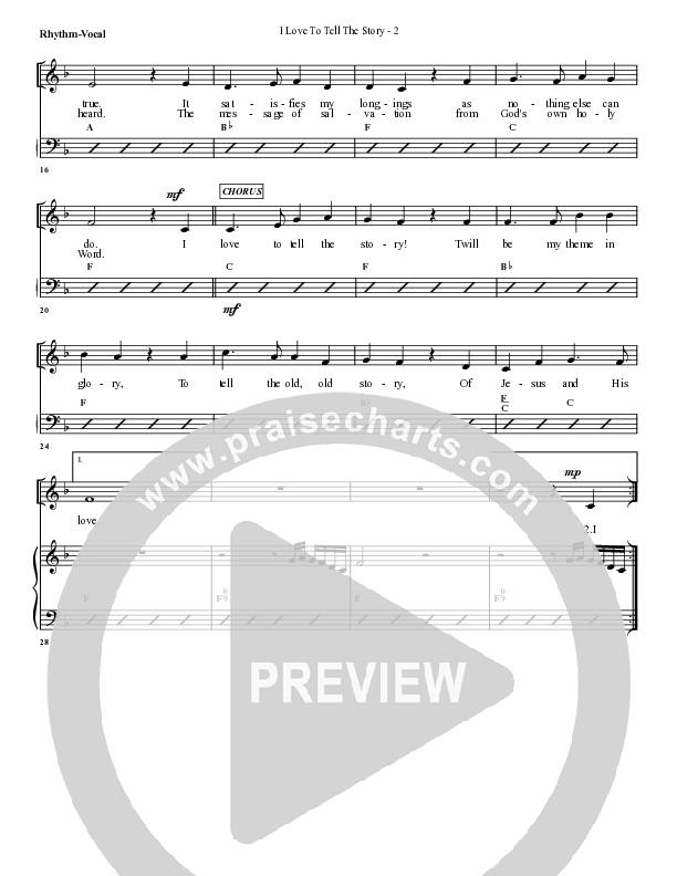 I Love To Tell The Story Rhythm/Vocal (G3 Worship)