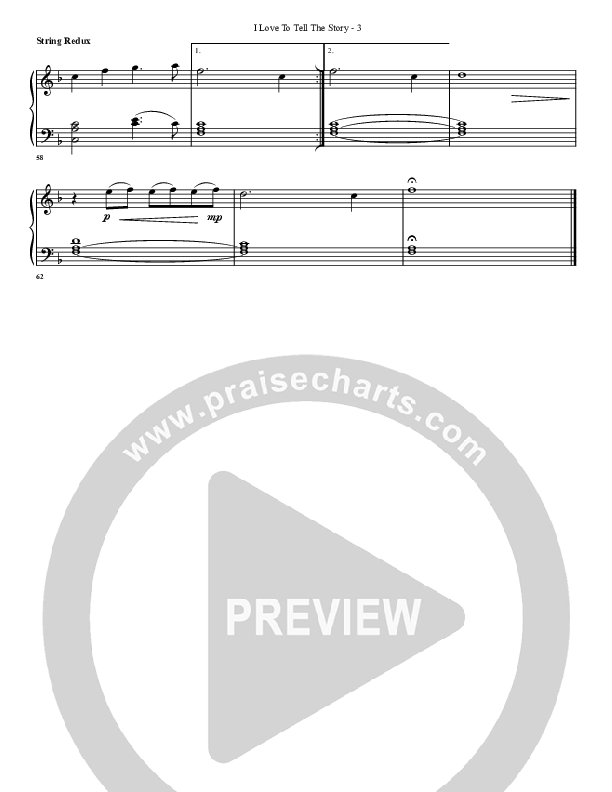 I Love To Tell The Story Synth Strings (G3 Worship)