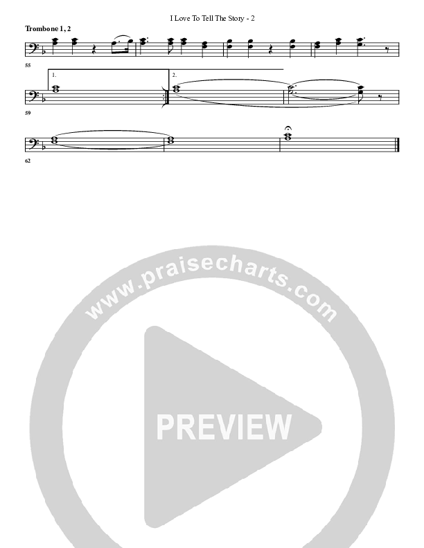 I Love To Tell The Story Trombone 1/2 (G3 Worship)