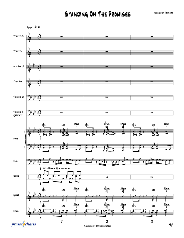 Standing On The Promises (Instrumental) Conductor's Score (Tom Payne)