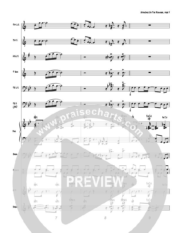 Standing On The Promises (Instrumental) Conductor's Score (Tom Payne)