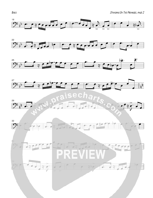 Standing On The Promises (Instrumental) Double Bass (Tom Payne)