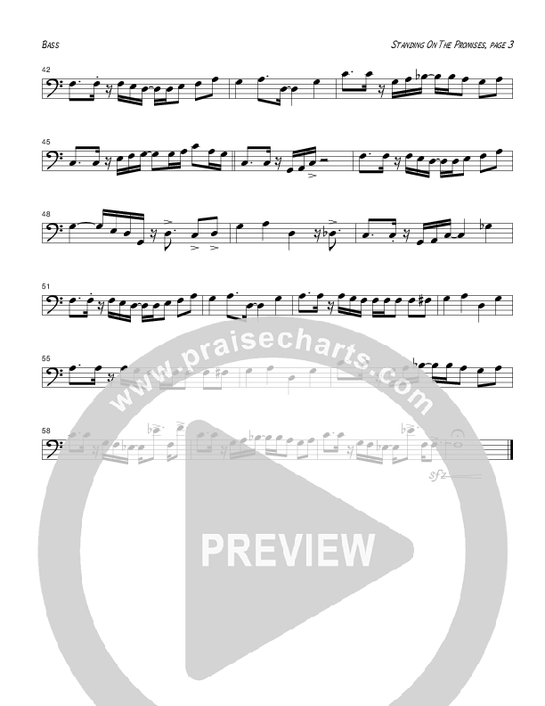 Standing On The Promises (Instrumental) Double Bass (Tom Payne)