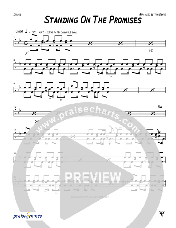Standing On The Promises (Instrumental) Drum Set (Tom Payne)