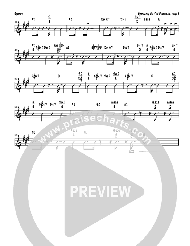 Standing On The Promises (Instrumental) Guitar (Tom Payne)