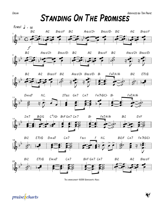 Standing On The Promises (Instrumental) Organ (Tom Payne)